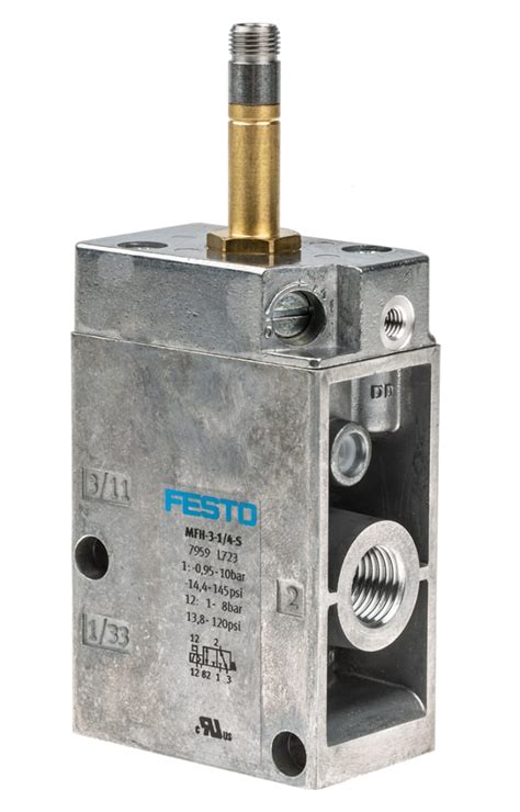 MFH 3 1 4 S Festo Festo Pneumatic Solenoid Valve Electrical G 1 4