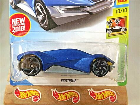 Hot Wheels HW Exotics EXOTIQUE Flat Blue W Gray RA Sp Th Anniversary Contemporary