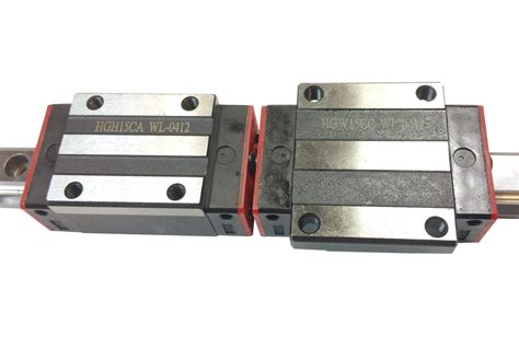 2x 15mm Linear Rail 2pcs Wide Bearing Block Slider 1500mm 15m Hg15