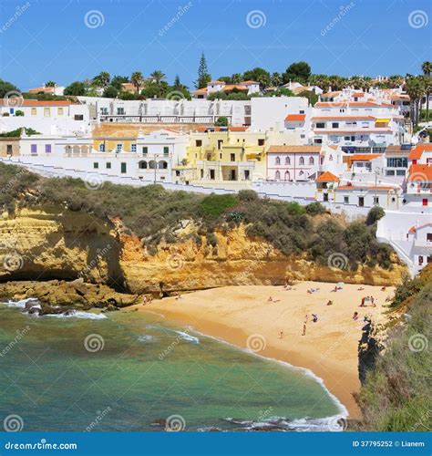 Carvoeiro beach stock photo. Image of nature, beach, water - 37795252