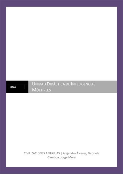 Pdf Unidad Did Ctica De Inteligencias M Ltiples Pdf Fileunidad