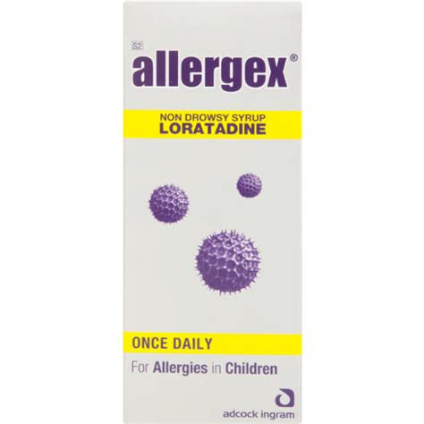 Allergex Non Drowsy Syrup Loratadine 150ml - Clicks