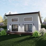 Twin Investment Duplex 2 Bed 1 Bath 56 X34 1740 SF Custom House Plans