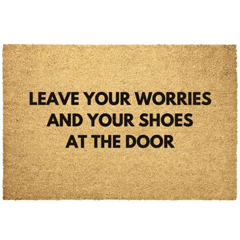 Leave Worries And Shoes At Door Etsy