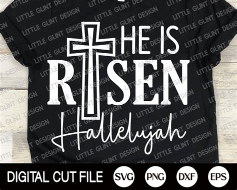 Christian Svg He Is Risen Svg Hallelujah Svg Easter Svg Etsy