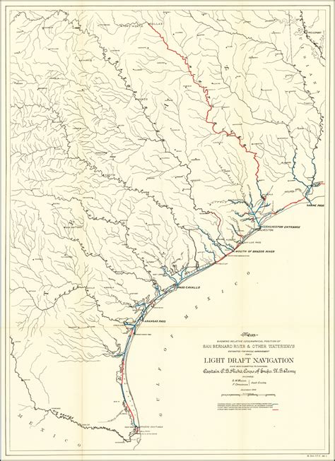 Map Showing Relative Geographical Position Of San Bernard River And Other