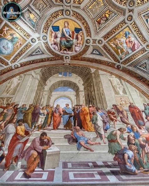 Arte Mondo On Instagram La Scuola Di Atene Di Raffaello Sanzio