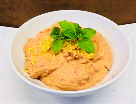 Paprika Chili Hummus Kichererbsenpüree mit Paprika und Chili Leckerlife