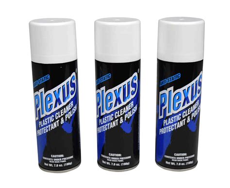 Plexus Plastic Cleaner Protectant And Polish 7oz Can 3 Pack Made In The Usa