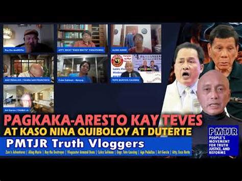 Pagkaka Aresto Kay Teves At Kaso Nina Quiboloy At Duterte Youtube