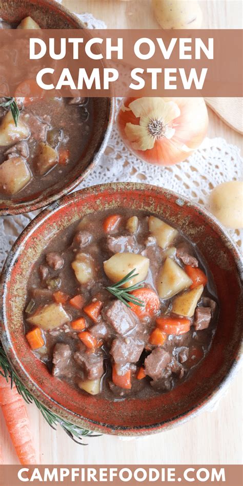 Dutch Oven Camp Stew Recipe » Campfire Foodie