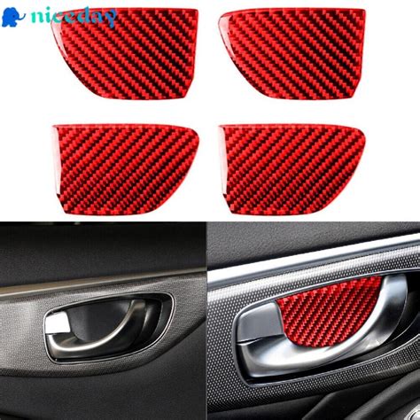 High Quality Carbon Fiber Inner Door Handle Bowl Cover Trim For