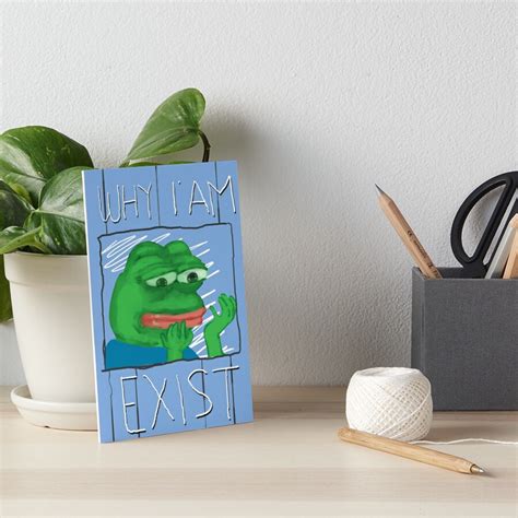 Pepe Meme Art Board Print For Sale By Artoutfit Redbubble