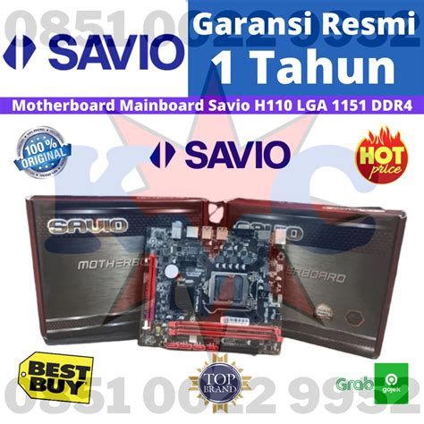 Jual Motherboard Mainboard Savio H Lga Ddr Garansi Resmi