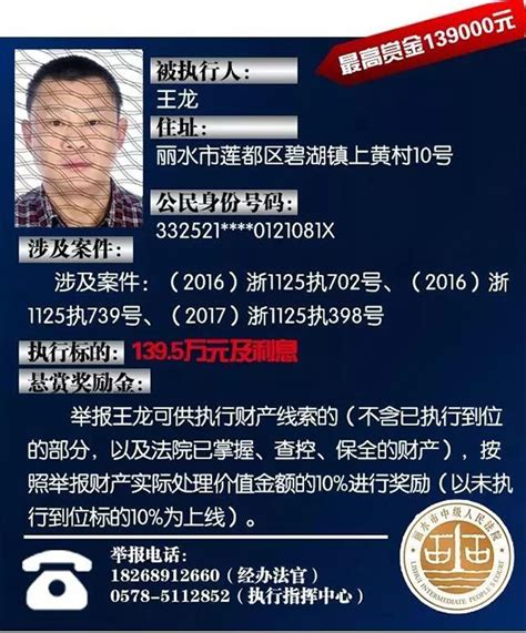 浙江丽水中院征集老赖财产线索：总标的16亿，悬赏10长三角政商澎湃新闻 The Paper