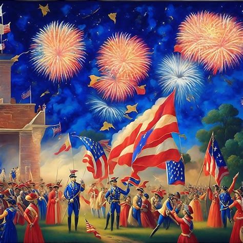 Premium AI Image | A vibrant and patriotic celebration of Independence ...