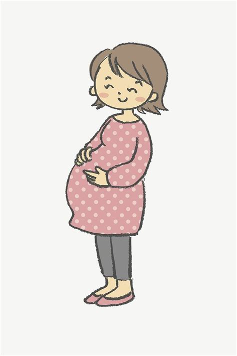 Happy Pregnant Women Clip Art Free Psd Rawpixel