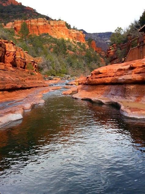 Slide Rock Sedona Arizona Slide Rock State Park Natural Water Slide Oak Creek Canyon