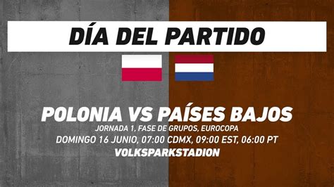 Polonia Vs Pa Ses Bajos Frente A Frente Euro Youtube