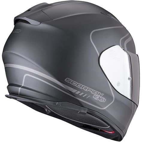 Casque EXO 491 West SCORPION Noir Mat argent MAXXESS FR Casque intégral