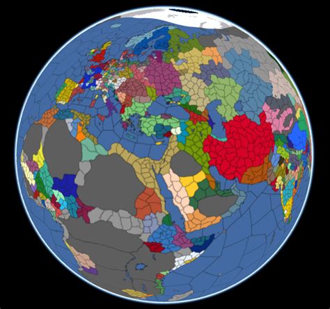 I've overlaid the 1444 EU4 province map onto a 3d globe (link and description in the comments ...