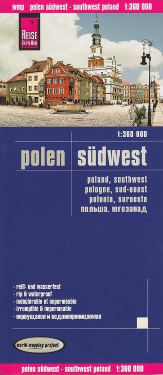 Straßenkarte Polen Südwest 1 360 000 Geobuchhandlung