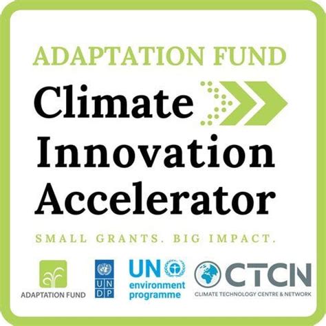 Adaptation Fund Climate Innovation Accelerator USD 10 Million Small