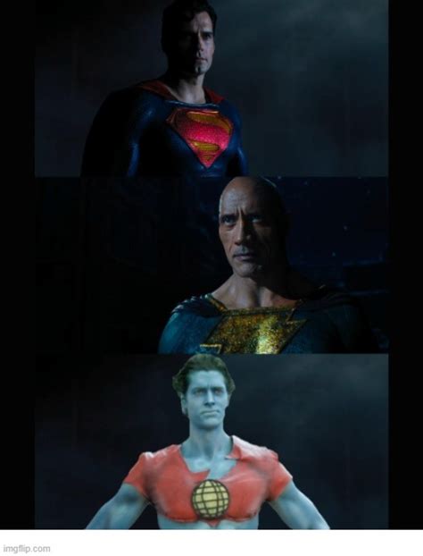 Superman Black Adam And Captain Planet Imgflip