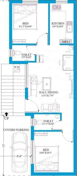 809 Sq Ft 2 Bhk Floor Plan Image Budget Housing Vishwas Enclave Available For Sale