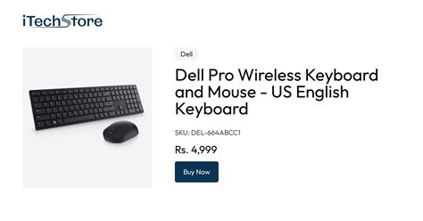 Dell Pro Wireless Keyboard and Mouse - US English Keyboard - iTechStore