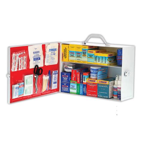 Rapid Care First Aid 2 Shelf Metal First Aid Cabinet 2021b