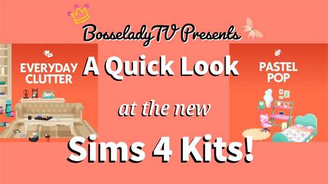 Let S Look At The Sims 4 Everyday Clutter And Pastel Pop Kits Youtube