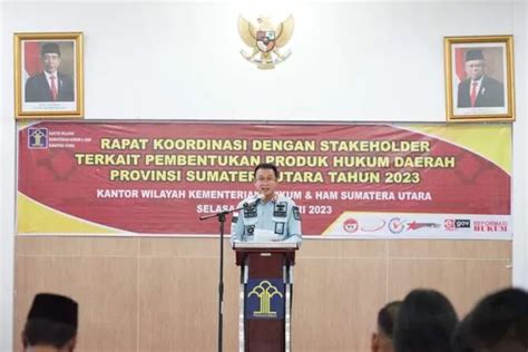 Kakanwil Kumham Sumut Buka Rapat Bersama Stakeholder Terkait