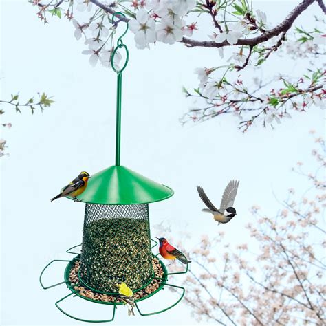 Zjwjj Humming Birds Feeders Hanging Birdcage Bird Feeders Feeding Rack