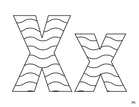 Letter X Coloring Pages Free Pages Printabulls