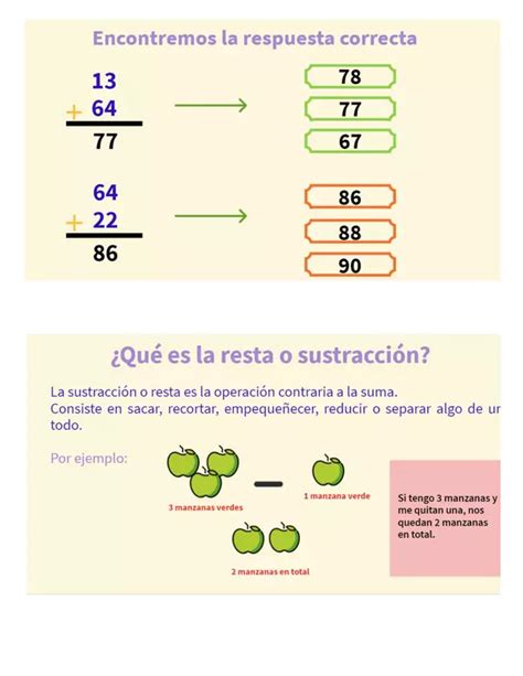 Adición y sustracción de dos dígitos sin reserva profe social