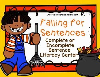 Falling For Sentences A Fall Themed Complete And Incomplete Sentence