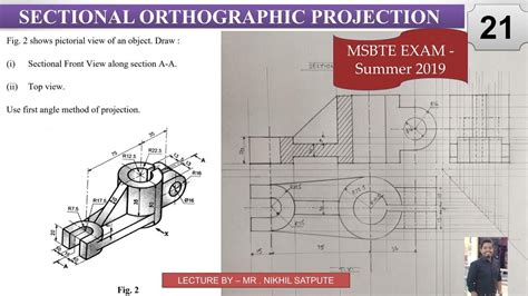 Engineering Drawing Sectional Orthographic Projection Problem