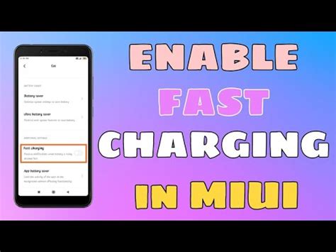 How To Enable Fast Charging In Miui Enable Fast Charging In Miui