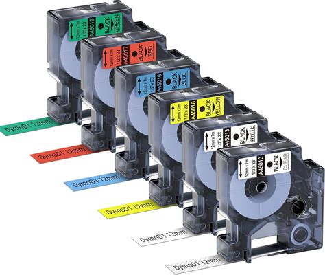 X Markfield Compatible Label Tape Replacement For Dymo D Color