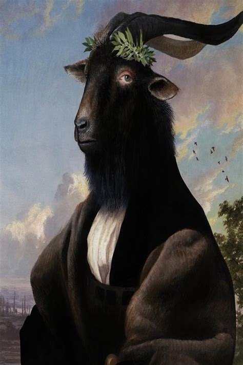 Billy Goat Art Painting By Artful Home Gallery Art Fine Art America