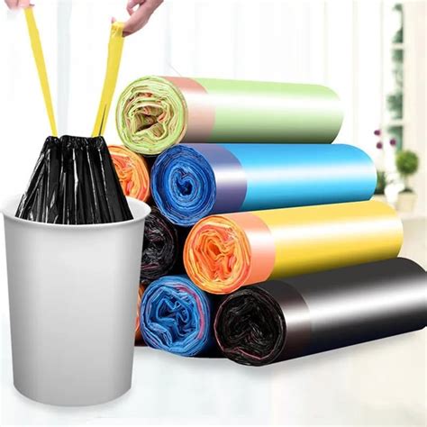 Jual Kantong Plastik Sampah Roll Dengan Tali Serut 45 X 50 Cm JUMBO