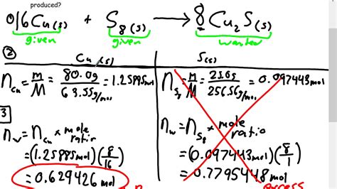 Stoichiometry Unit Lesson 7 Limiting And Excess Reagents Youtube