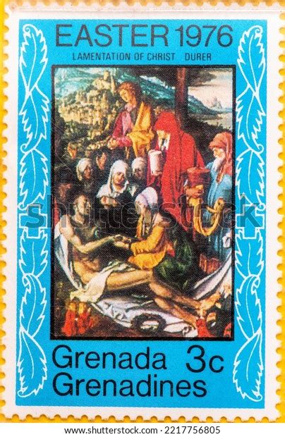 Postage Stamp Grenada Grenadines Year Stock Photo