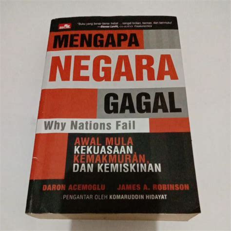 Jual Mengapa Negara Gagal Why Nations Fail By Daron Acemoglu And James Arobinson Shopee Indonesia