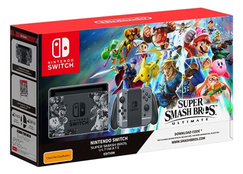 Nintendo Switch Super Smash Bros Ultimate Edition Console Switch