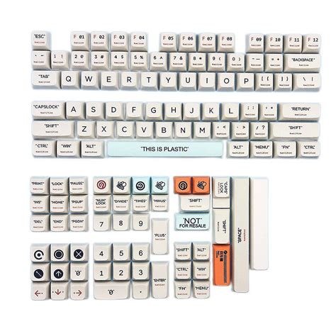 128 Keys This Is Plastic Keycap Set Xda Profile Pbt Sublimation Custom