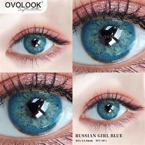 Ovolook 2pcs Pair Russiangirl Taylor Colored Lenses Eye Contacts Color Shot Deal