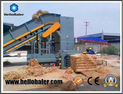 Hello Baler Brand Semi Automatic Hydraulic Pressing Straw Baler Machine