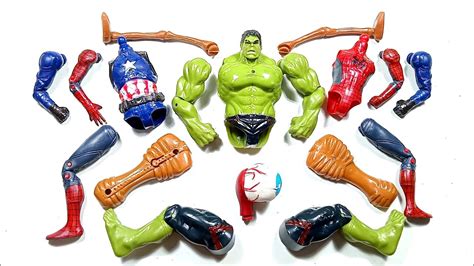 Merakit Mainan Spider Man Hulk Smash Captain America Dan Siren Head